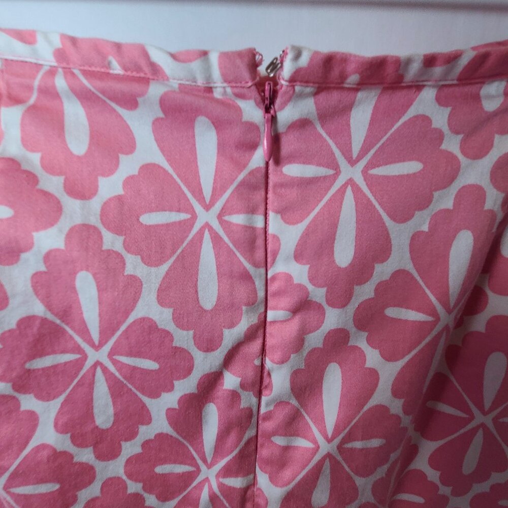 HBA Pink & White Geometric Print Skirt with Built-In Shorts – Size 10 - Picture 5 of 10